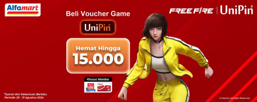 Khusus Member Alfamart – Hemat Hingga 15.000 Beli Voucher UniPin di Alfamart!